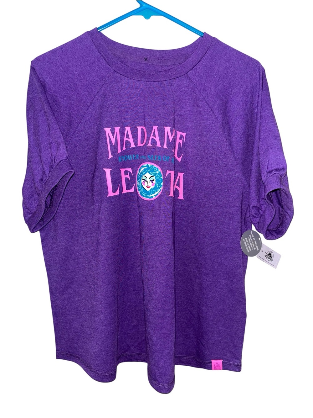 Disney Purple Short Sleeve Madame Leota Graphic Tee